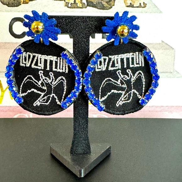 Jewelry - Handmade Led Zeppelin Earrings – Statement Rock Jewelry